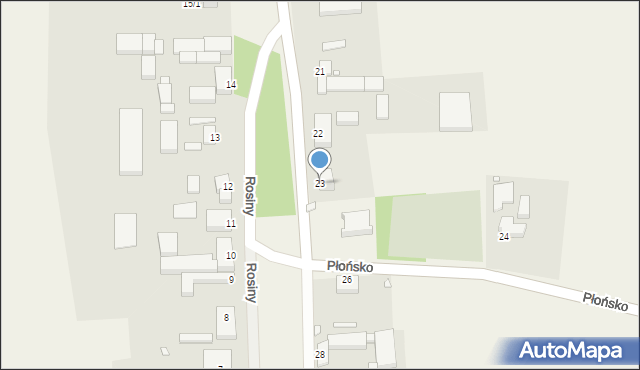 Rosiny, Rosiny, 23, mapa Rosiny