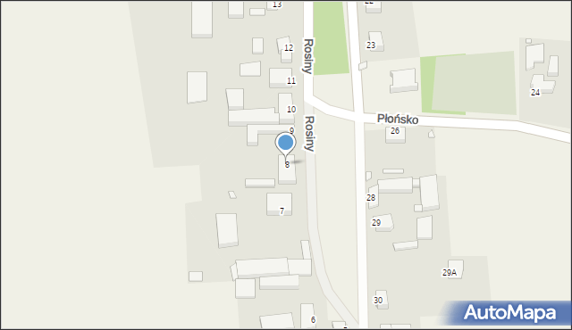 Rosiny, Rosiny, 8, mapa Rosiny