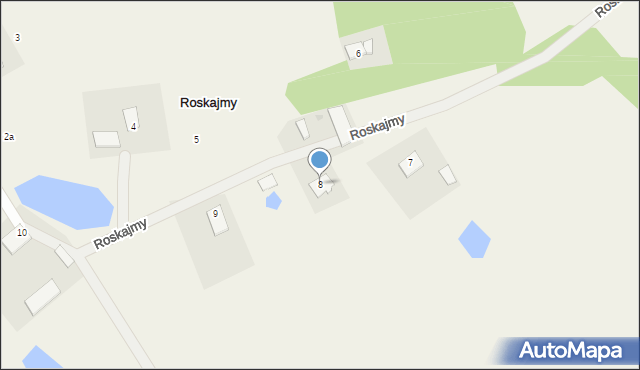 Roskajmy, Roskajmy, 8, mapa Roskajmy