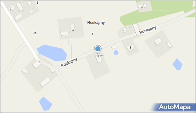 Roskajmy, Roskajmy, 9, mapa Roskajmy