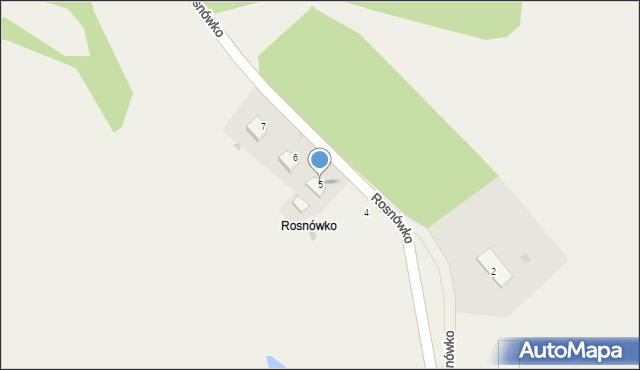 Rosnówko, Rosnówko, 5, mapa Rosnówko