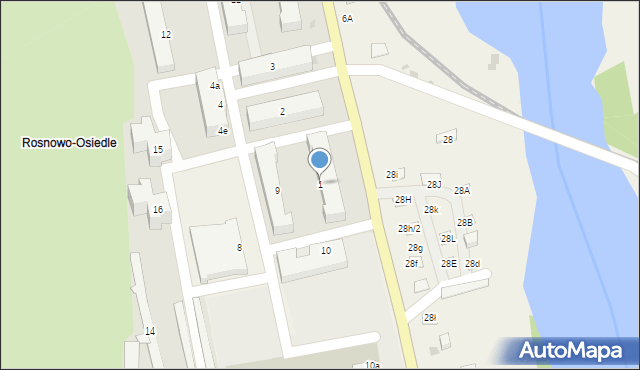 Rosnowo, Rosnowo, 1, mapa Rosnowo