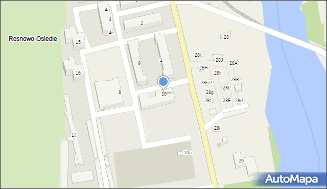 Rosnowo, Rosnowo, 10, mapa Rosnowo