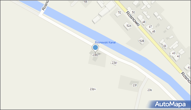 Rosnowo, Rosnowo, 23zy, mapa Rosnowo