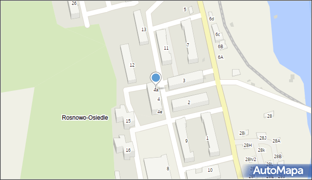 Rosnowo, Rosnowo, 4a, mapa Rosnowo