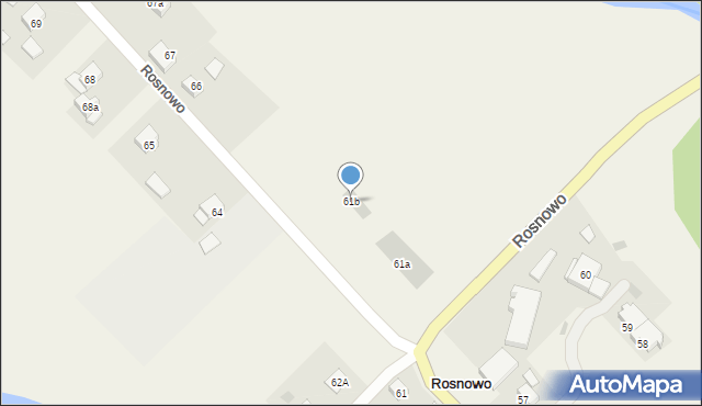 Rosnowo, Rosnowo, 61b, mapa Rosnowo