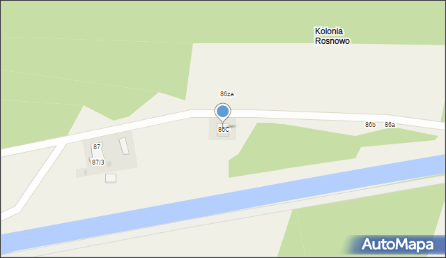 Rosnowo, Rosnowo, 86C, mapa Rosnowo