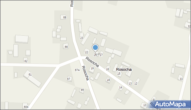Rosocha, Rosocha, 20, mapa Rosocha