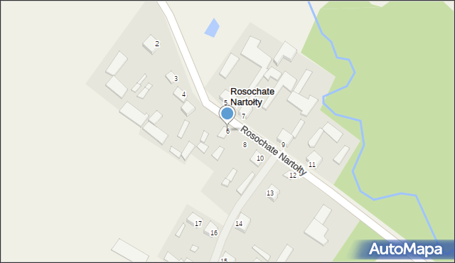 Rosochate Nartołty, Rosochate Nartołty, 6, mapa Rosochate Nartołty