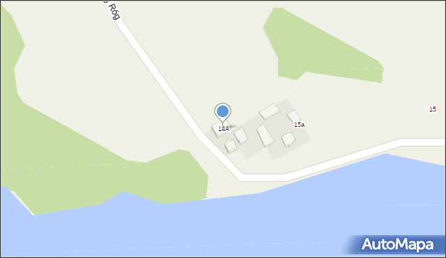 Rosochaty Róg, Rosochaty Róg, 14A, mapa Rosochaty Róg