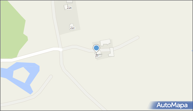 Rosochaty Róg, Rosochaty Róg, 20, mapa Rosochaty Róg