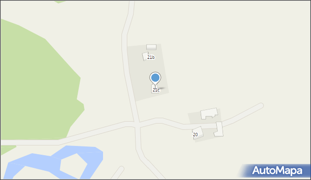 Rosochaty Róg, Rosochaty Róg, 21c, mapa Rosochaty Róg