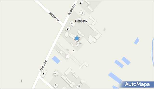 Rosochy, Rosochy, 13, mapa Rosochy