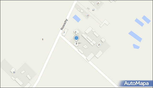 Rosochy, Rosochy, 8, mapa Rosochy