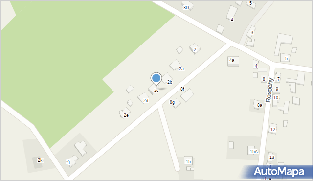Rosochy, Rosochy, 2c, mapa Rosochy
