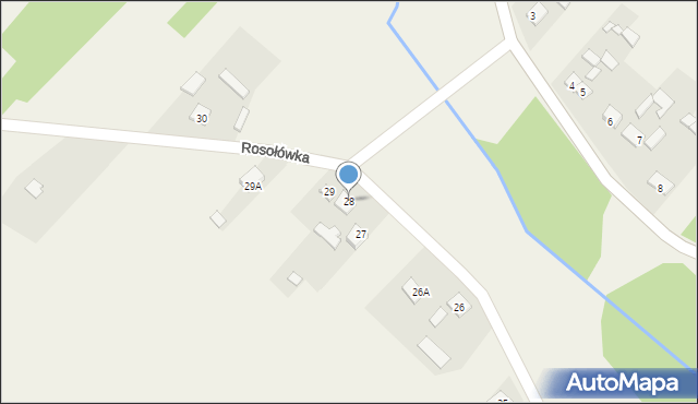 Rosołówka, Rosołówka, 28, mapa Rosołówka