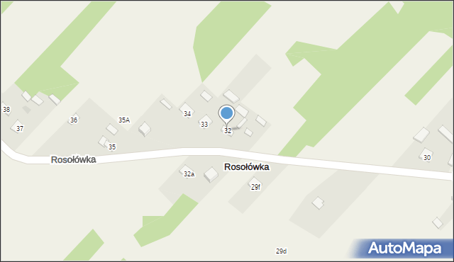 Rosołówka, Rosołówka, 32, mapa Rosołówka