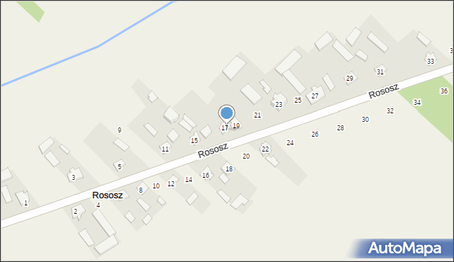 Rososz, Rososz, 17a, mapa Rososz