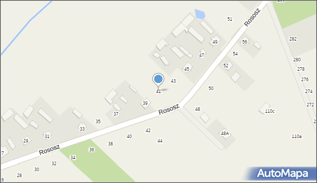 Rososz, Rososz, 41, mapa Rososz