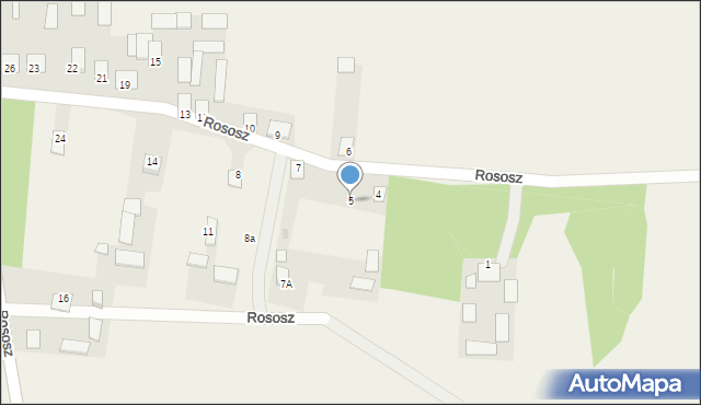 Rososz, Rososz, 5, mapa Rososz