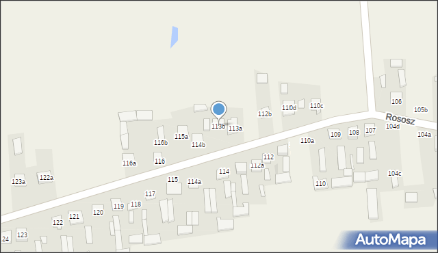 Rososz, Rososz, 113b, mapa Rososz