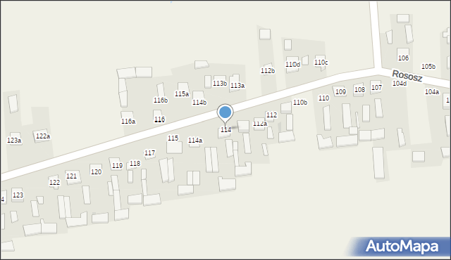 Rososz, Rososz, 114, mapa Rososz