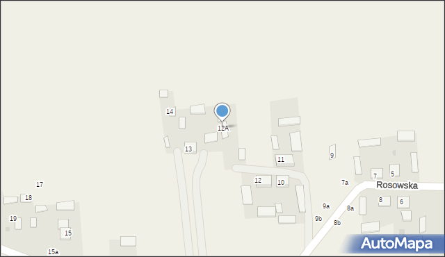 Rososz, Rososz, 12A, mapa Rososz