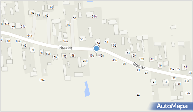 Rososz, Rososz, 45f, mapa Rososz