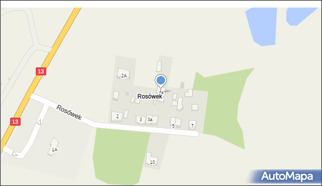 Rosówek, Rosówek, 4a, mapa Rosówek