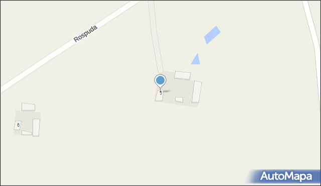 Rospuda, Rospuda, 5, mapa Rospuda