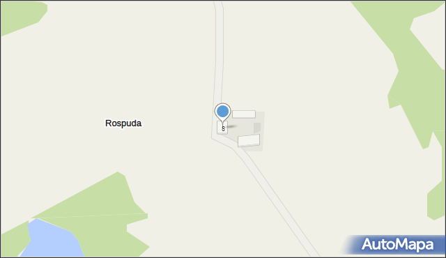 Rospuda, Rospuda, 8, mapa Rospuda