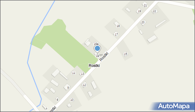 Rostki, Rostki, 14, mapa Rostki