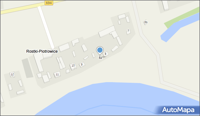 Rostki-Piotrowice, Rostki-Piotrowice, 8a, mapa Rostki-Piotrowice