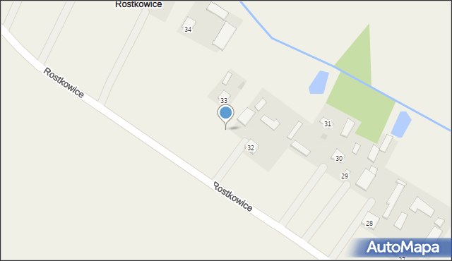 Rostkowice, Rostkowice, 32a, mapa Rostkowice