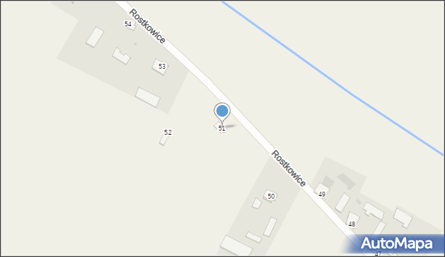 Rostkowice, Rostkowice, 51, mapa Rostkowice