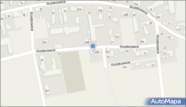 Rostkowice, Rostkowice, 26A, mapa Rostkowice