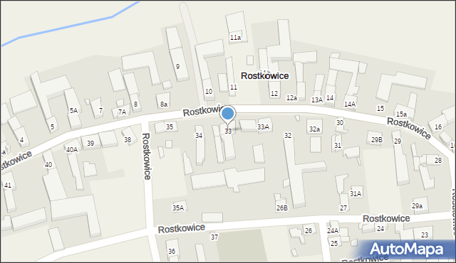 Rostkowice, Rostkowice, 33, mapa Rostkowice