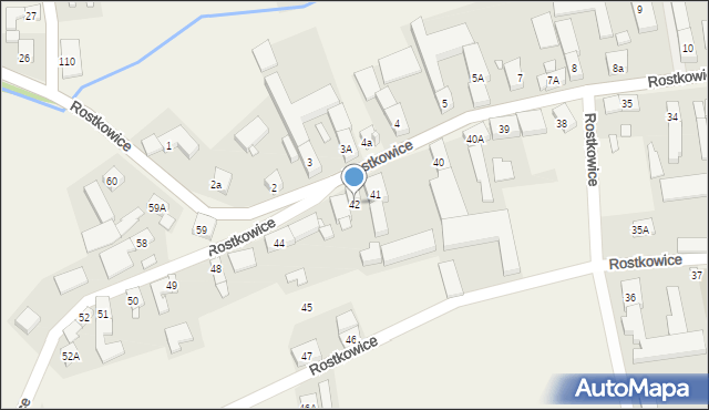 Rostkowice, Rostkowice, 42, mapa Rostkowice