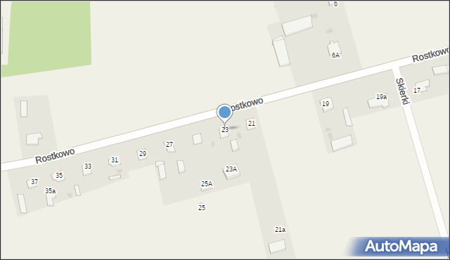 Rostkowo, Rostkowo, 23, mapa Rostkowo