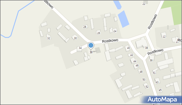 Rostkowo, Rostkowo, 36, mapa Rostkowo