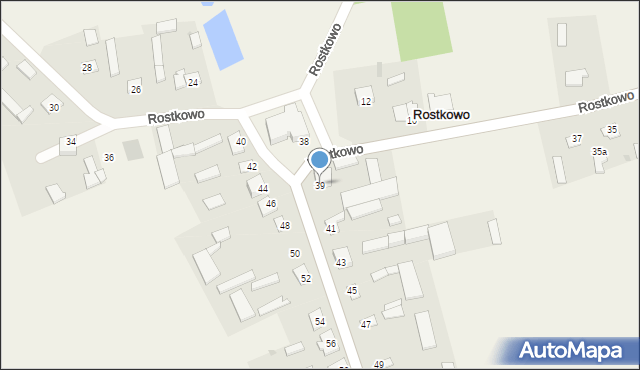 Rostkowo, Rostkowo, 39, mapa Rostkowo