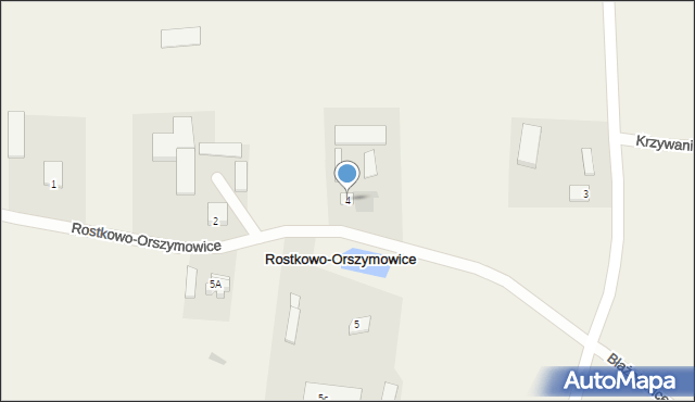 Rostkowo-Orszymowice, Rostkowo-Orszymowice, 4, mapa Rostkowo-Orszymowice