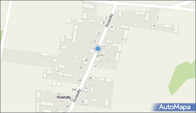 Rostołty, Rostołty, 13, mapa Rostołty