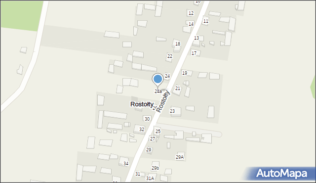 Rostołty, Rostołty, 24a, mapa Rostołty