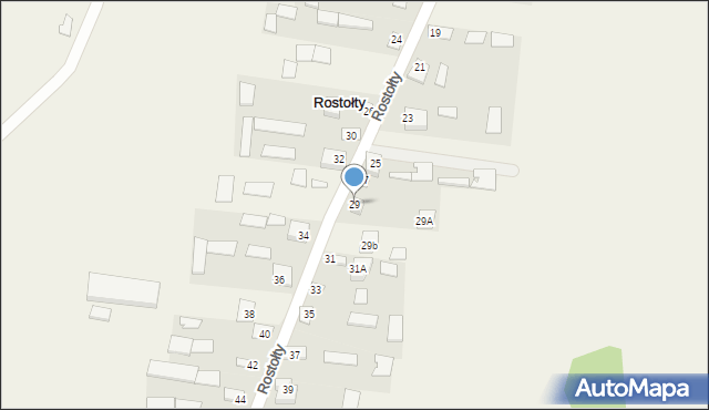 Rostołty, Rostołty, 29, mapa Rostołty