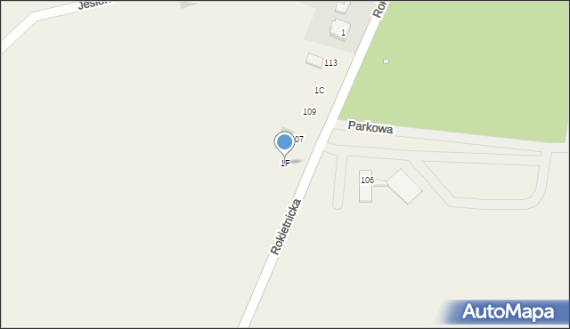 Rostworowo, Rokietnicka, 1F, mapa Rostworowo