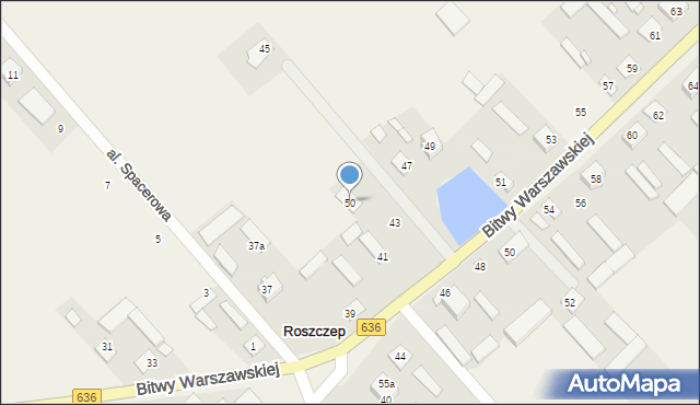Roszczep, Roszczep, 50, mapa Roszczep