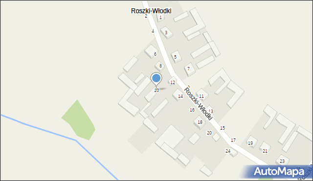 Roszki-Włodki, Roszki-Włodki, 10, mapa Roszki-Włodki