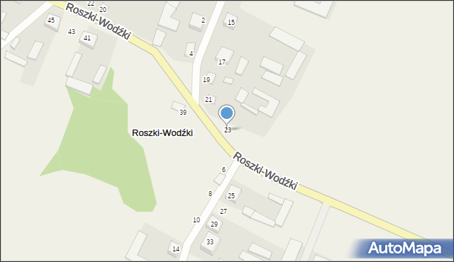 Roszki-Wodźki, Roszki-Wodźki, 23, mapa Roszki-Wodźki