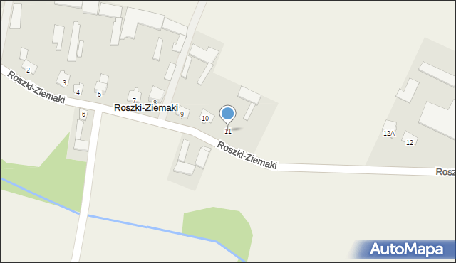 Roszki-Ziemaki, Roszki-Ziemaki, 11, mapa Roszki-Ziemaki